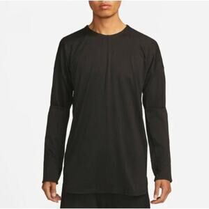 Nike Men's Black Dri-FIT Crew Long Sleeve T-Shirt Size L